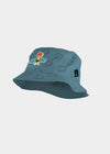 Bucket Hat "Pumuckl surft" - ozeanblau