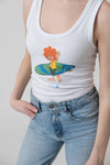 Top "Pumuckl surfs" - white