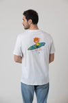 T-Shirt "Pumuckl surft" - weiß