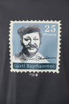 T-Shirt "Gustl Briefmarke" - dunkelgrau