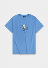 T-Shirt "Peanuts: Radln" - blau