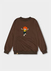 Sweater "Pumuckl" - dunkelbraun